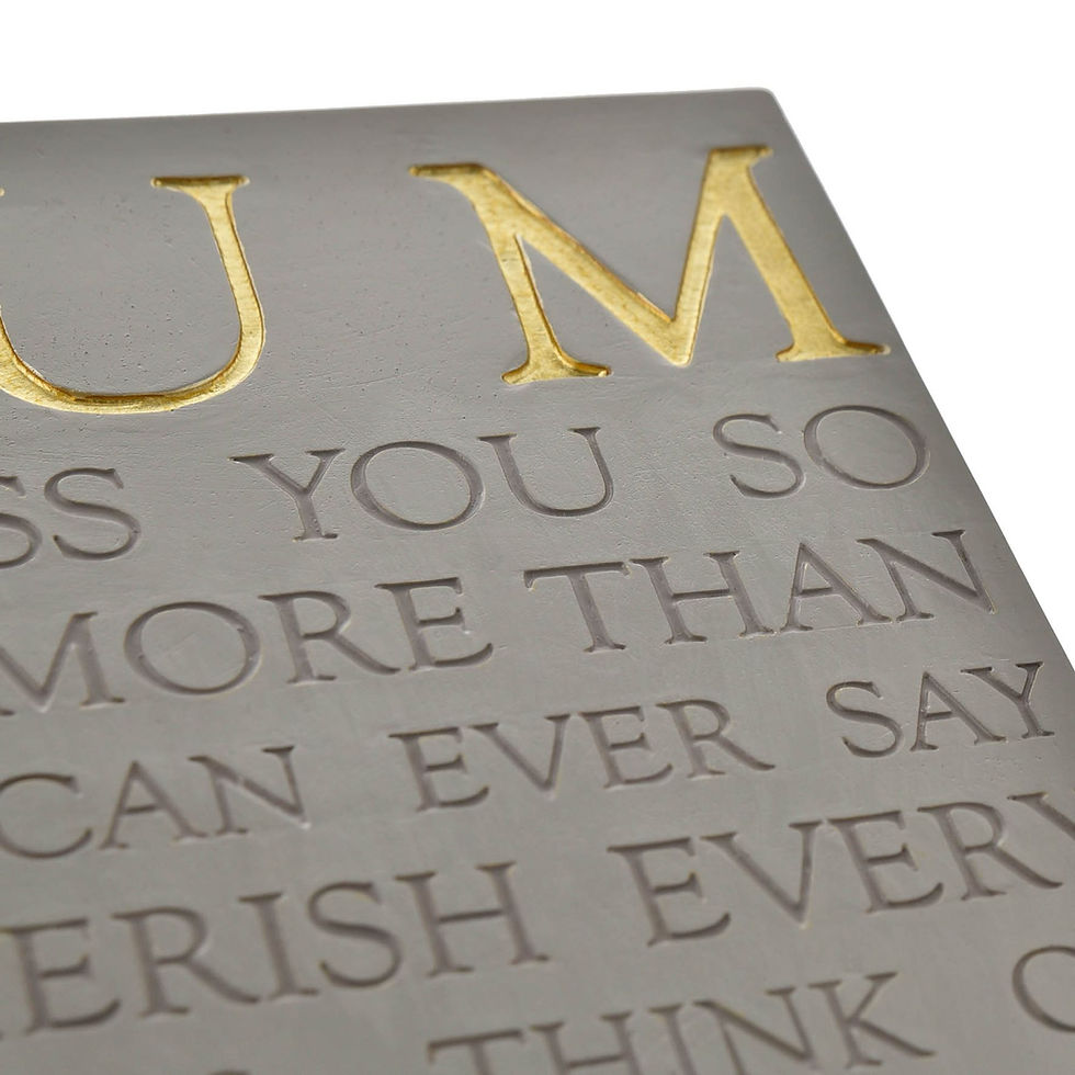 Thumbnail: Mum Graveside Square Memorial Plaque