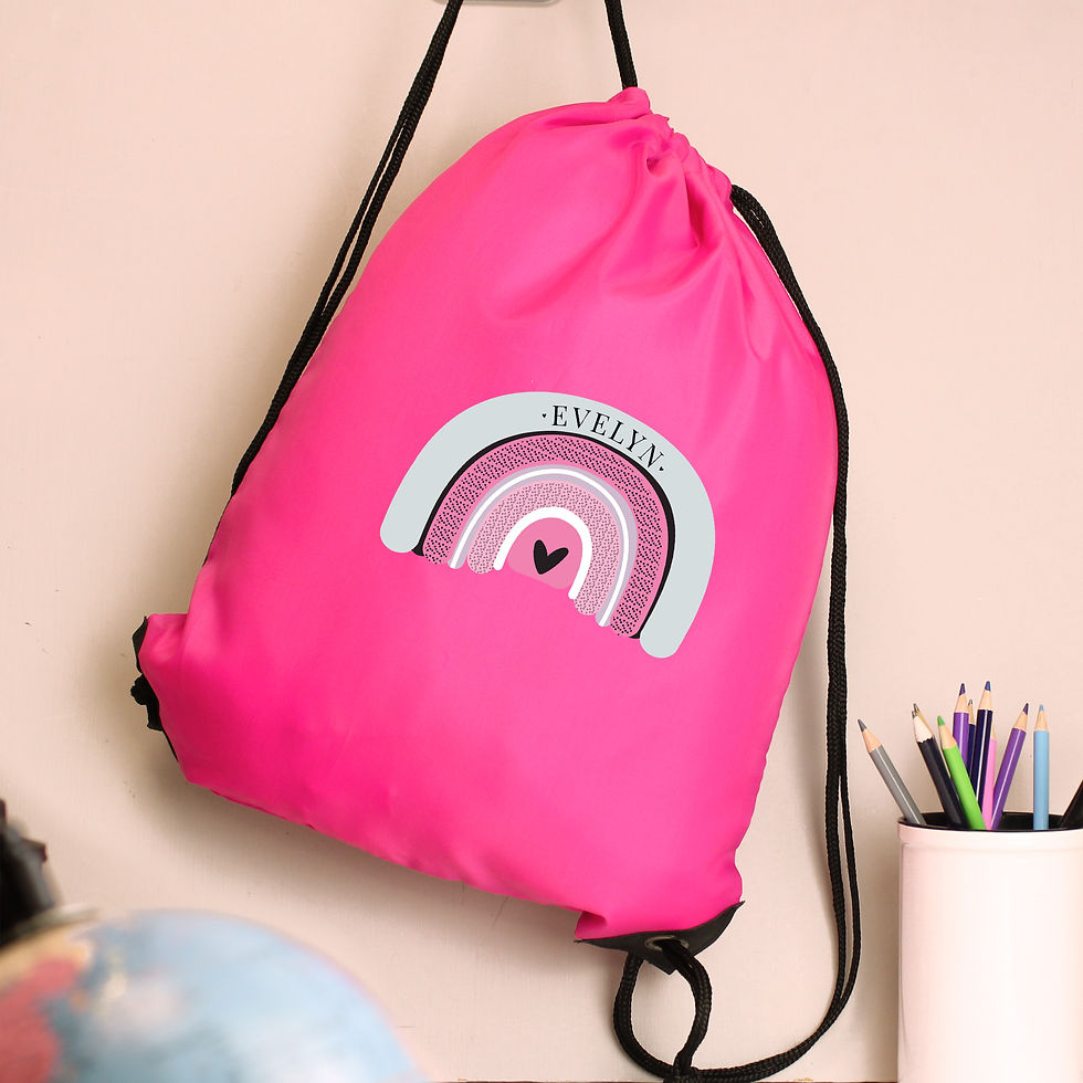 Thumbnail: Personalised Rainbow Pink Kit Bag