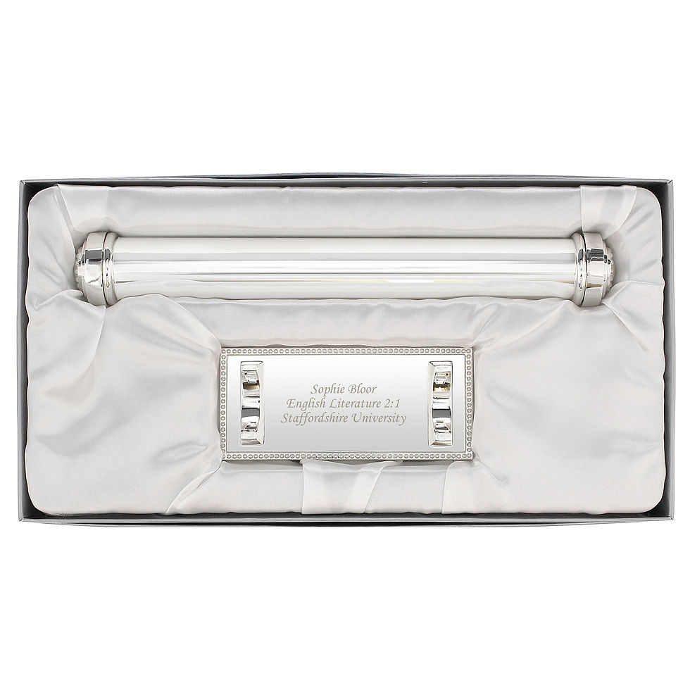 Thumbnail: Personalised Plain Silver Plated Certificate Holder
