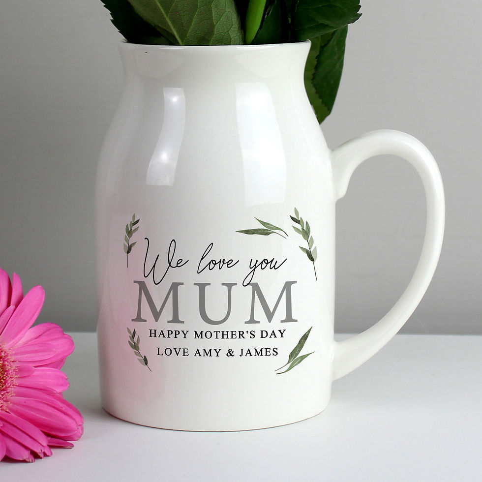 Thumbnail: Personalised Botanical Flower Jug Vase