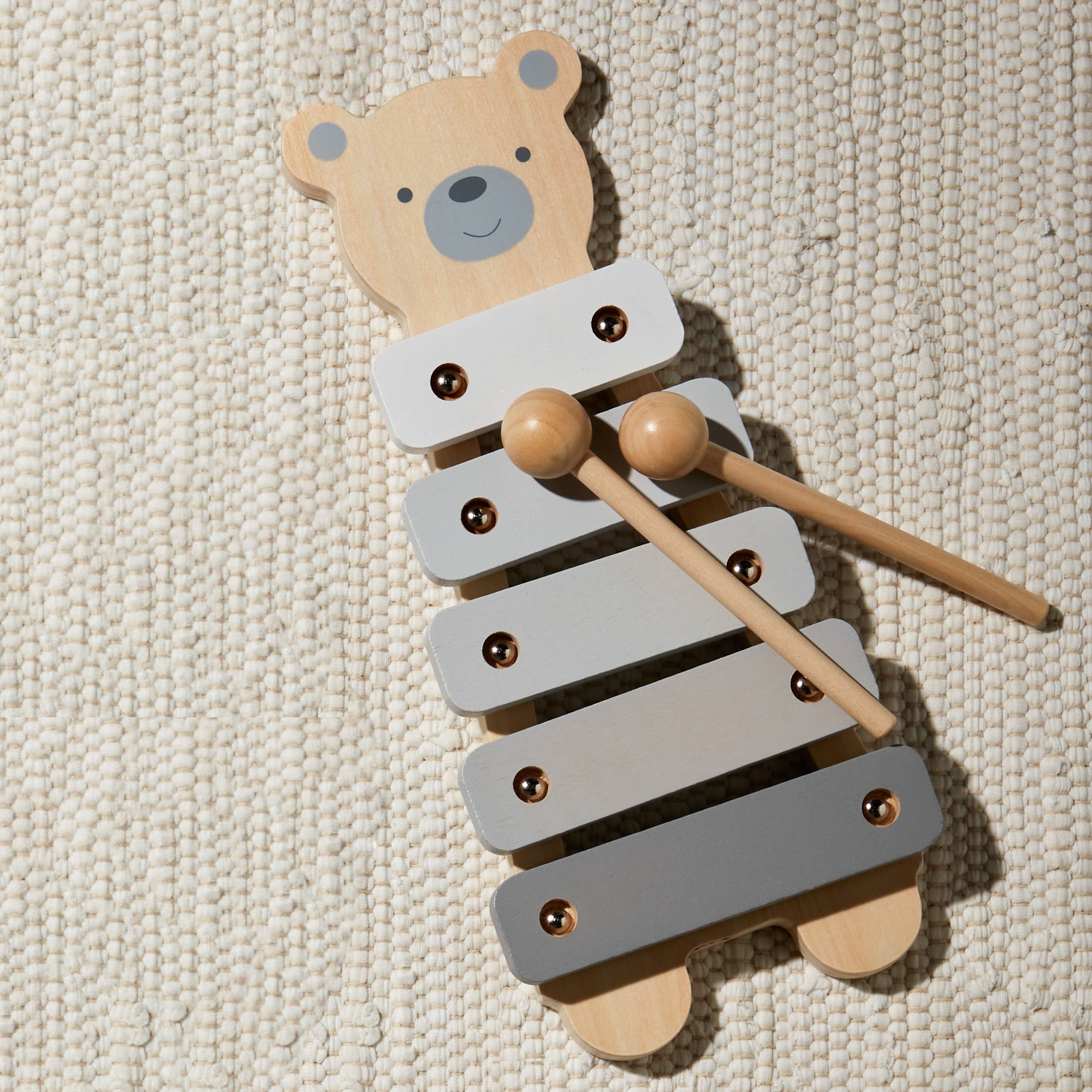 Bambino by Juliana Wooden Teddy Bear Xylophone Toy
