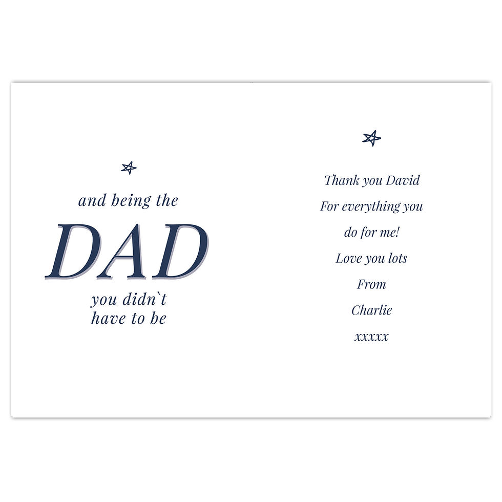Thumbnail: Personalised Stepdad Card