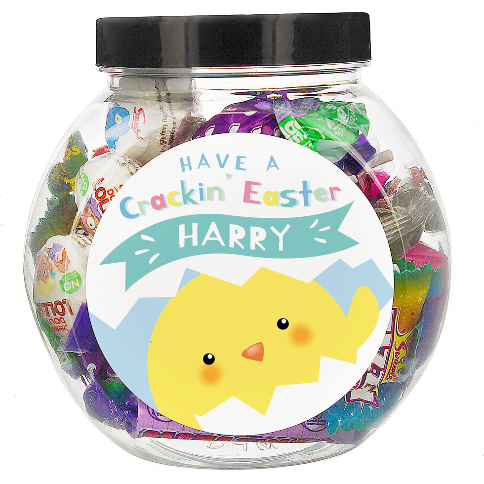 Thumbnail: Personalised Have A Cracking Easter Sweets Jar