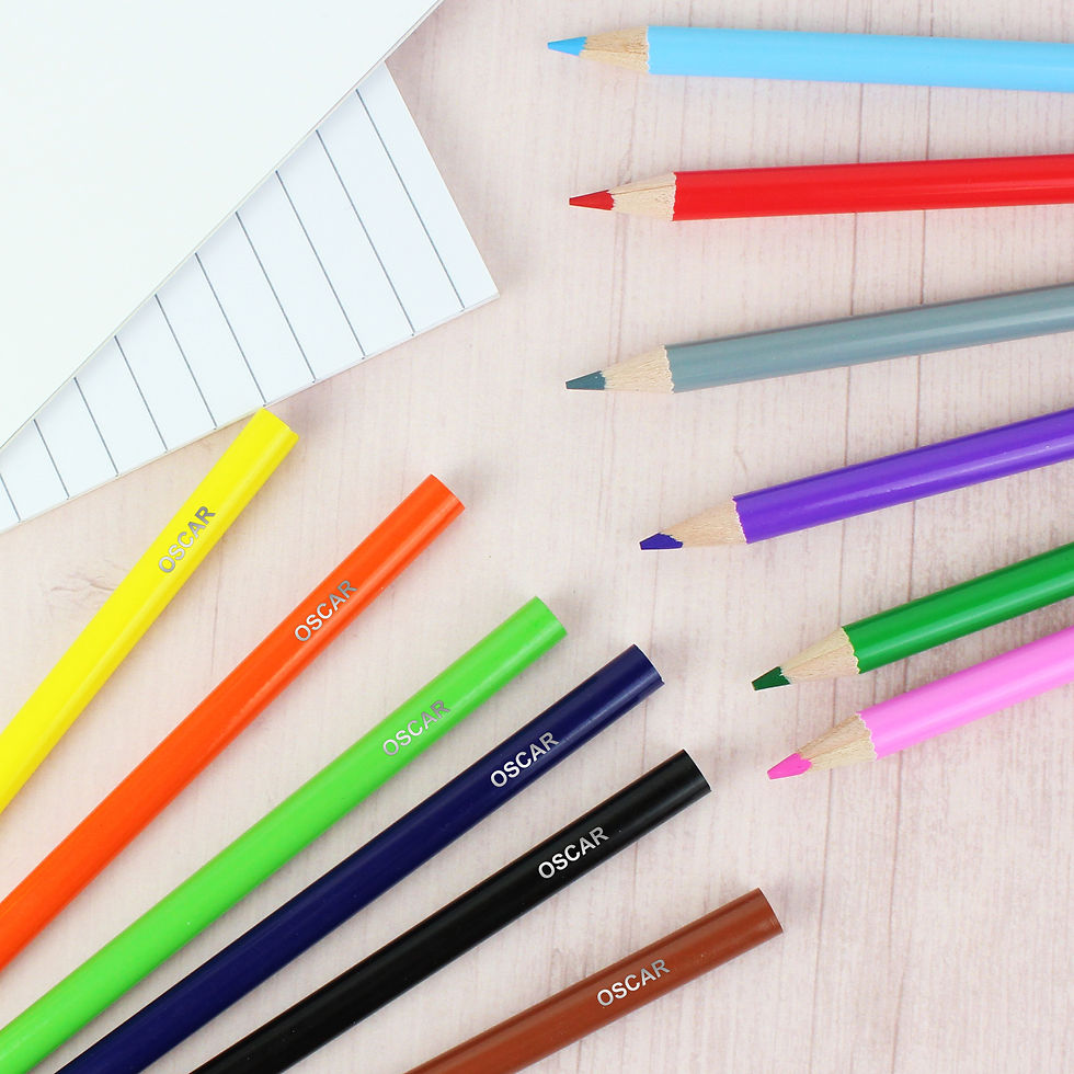 Thumbnail: Personalised Blue Pencil Case Set - Forever Cherished Gifts
