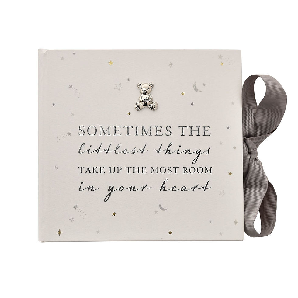Thumbnail: Bambino Grey & White 4x6 Baby Photo Album