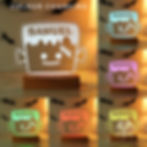 Personalised Frankenstein Wooden Halloween LED Light - Forever Cherished Gifts
