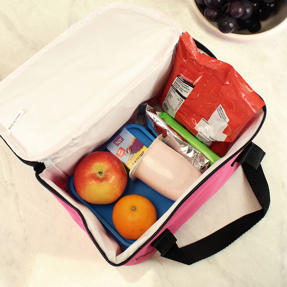 Thumbnail: Personalised Dinosaur Pink Lunch Bag