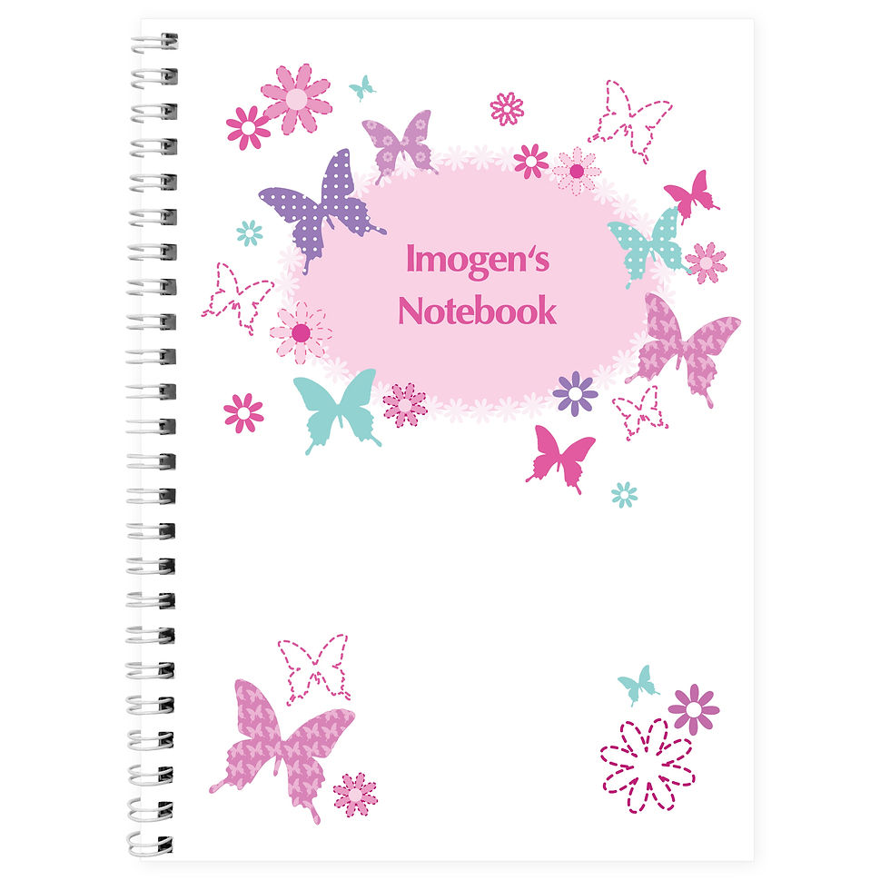 Thumbnail: Personalised Butterfly A5 Notebook