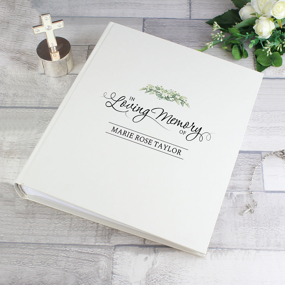 Thumbnail: Personalised In Loving Memory Traditional Album
