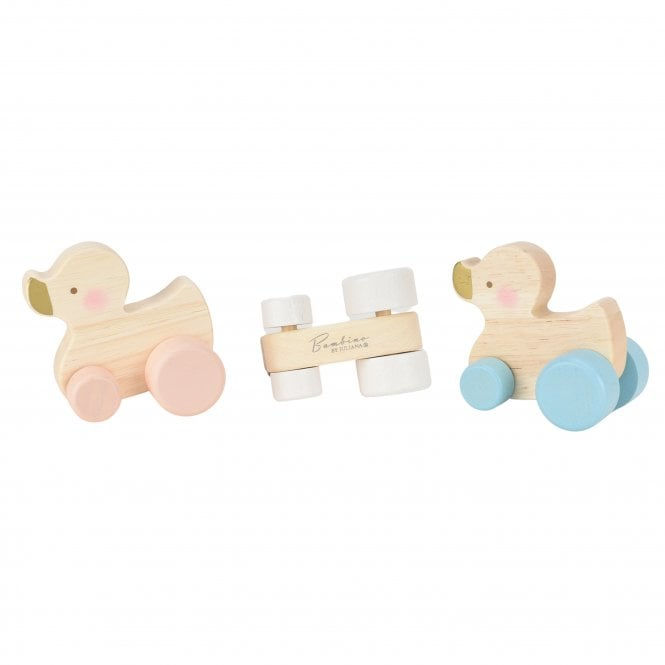 Thumbnail: Bambino By Juliana Wooden Duck Push Toy