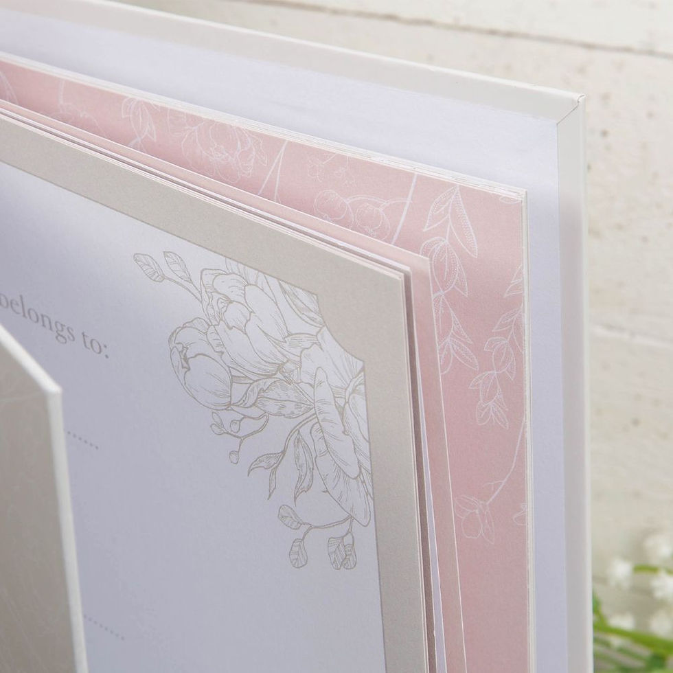 Thumbnail: Amore Ring Bound Wedding Journal 'Our Wedding Journey'