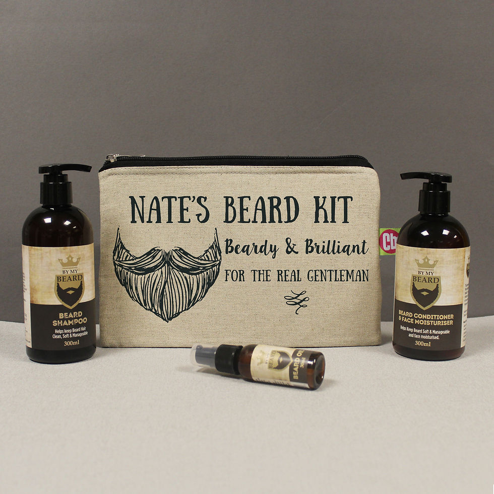 Thumbnail: Personalised Beardy & Brilliant Beard Kit