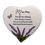 Thumbnail: Mum Graveside Lavender Heart Memorial Plaque