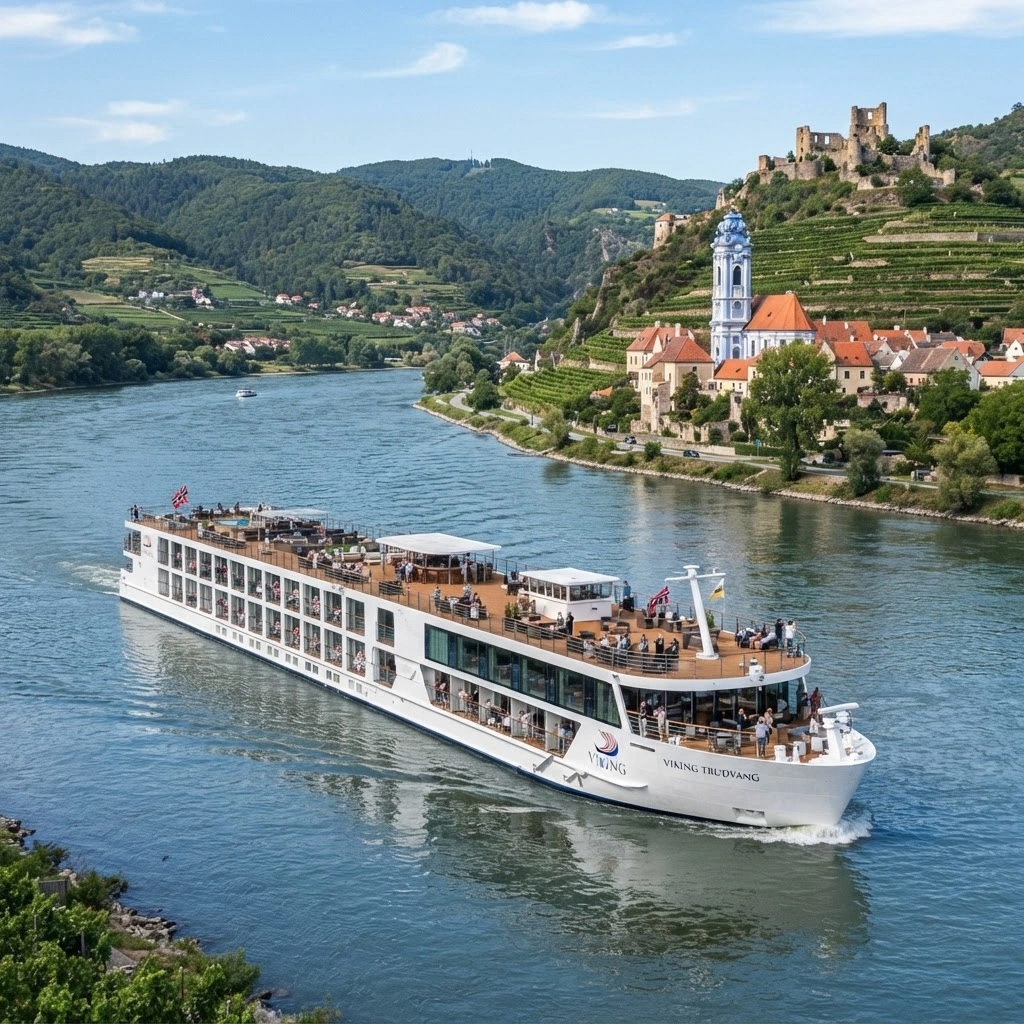 River cruise ship on the Rhine