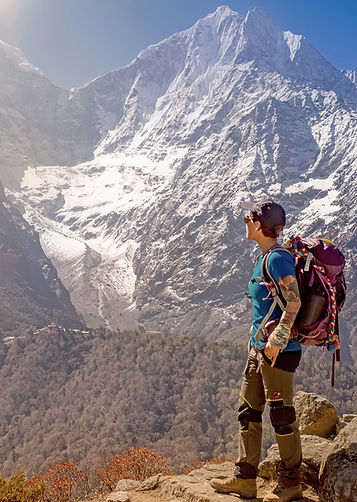 Everest One trekker on the Everest Base Camp trek