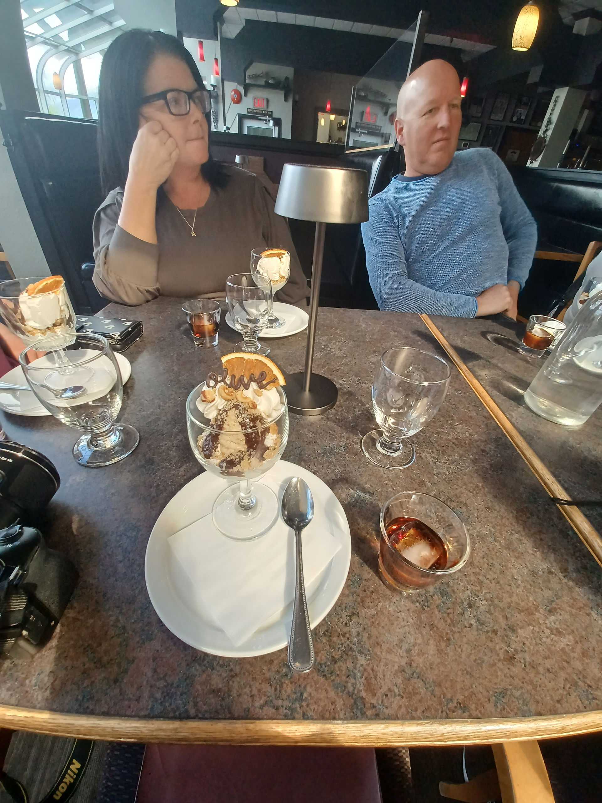 Listening to chef on dessert