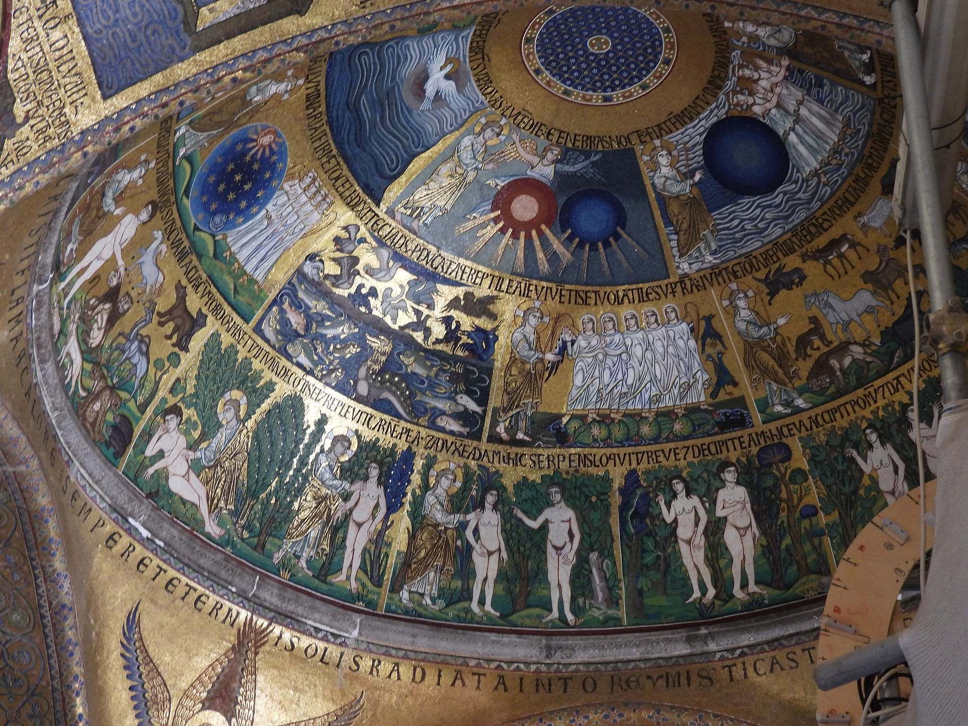 Detail, Dome mosaics, St Mark's Cathedral, Venice