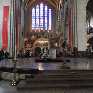 Transept across sanctuary and altar