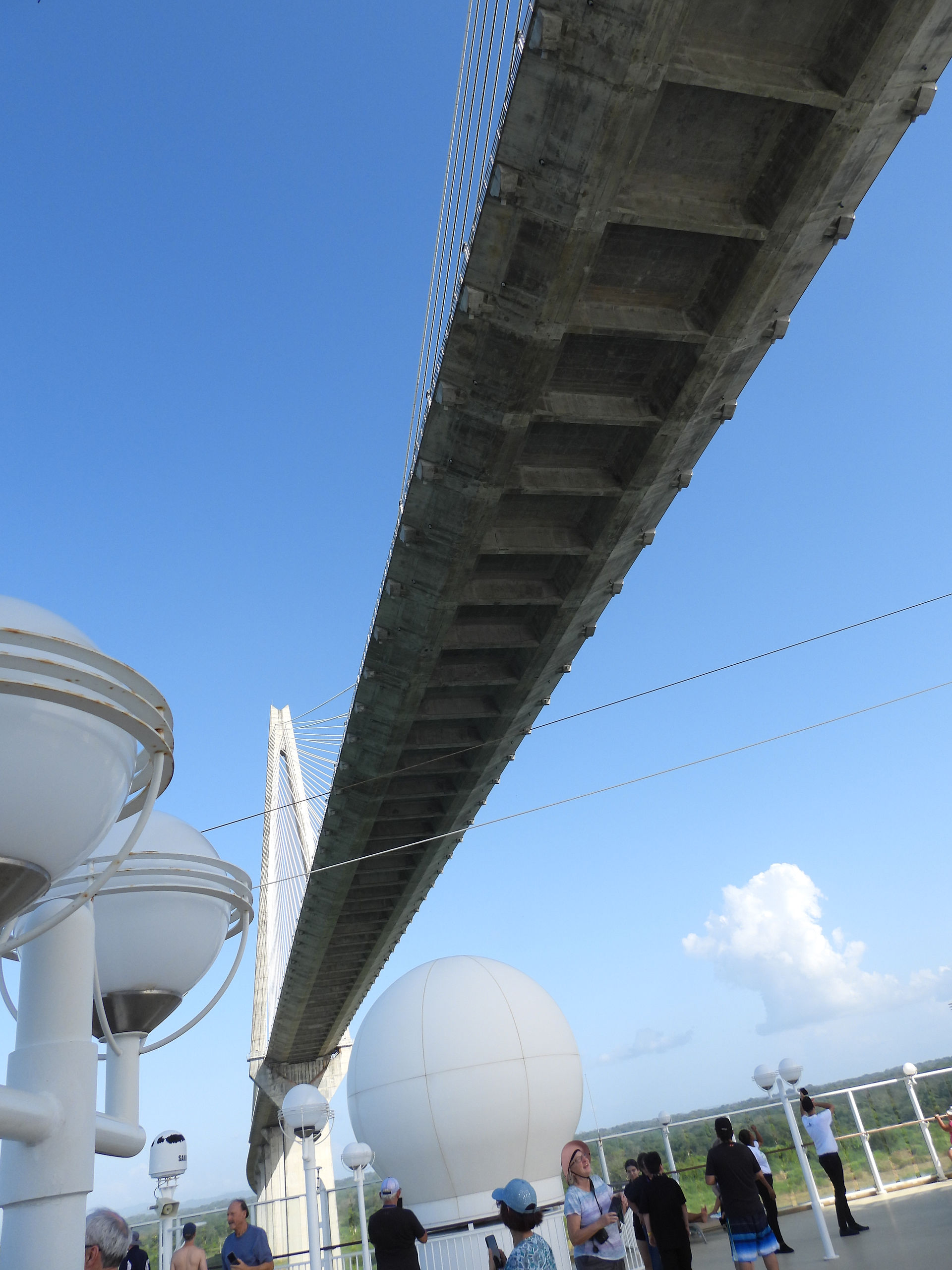 Having passed under the bridge, continue to the Caribbean
