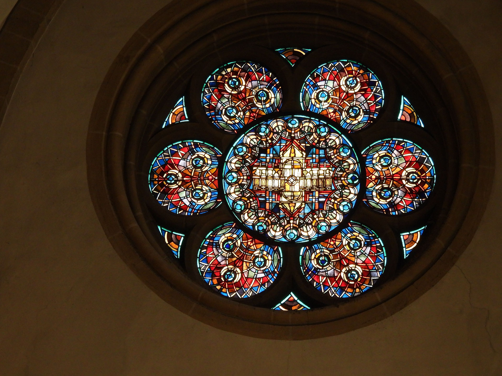 Abstract design, rose window