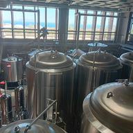 Production tanks, Ftelos Brewery, Fira