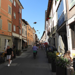 Walking through streets of Imola