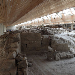 Archeological site, Akrontini on Santorini