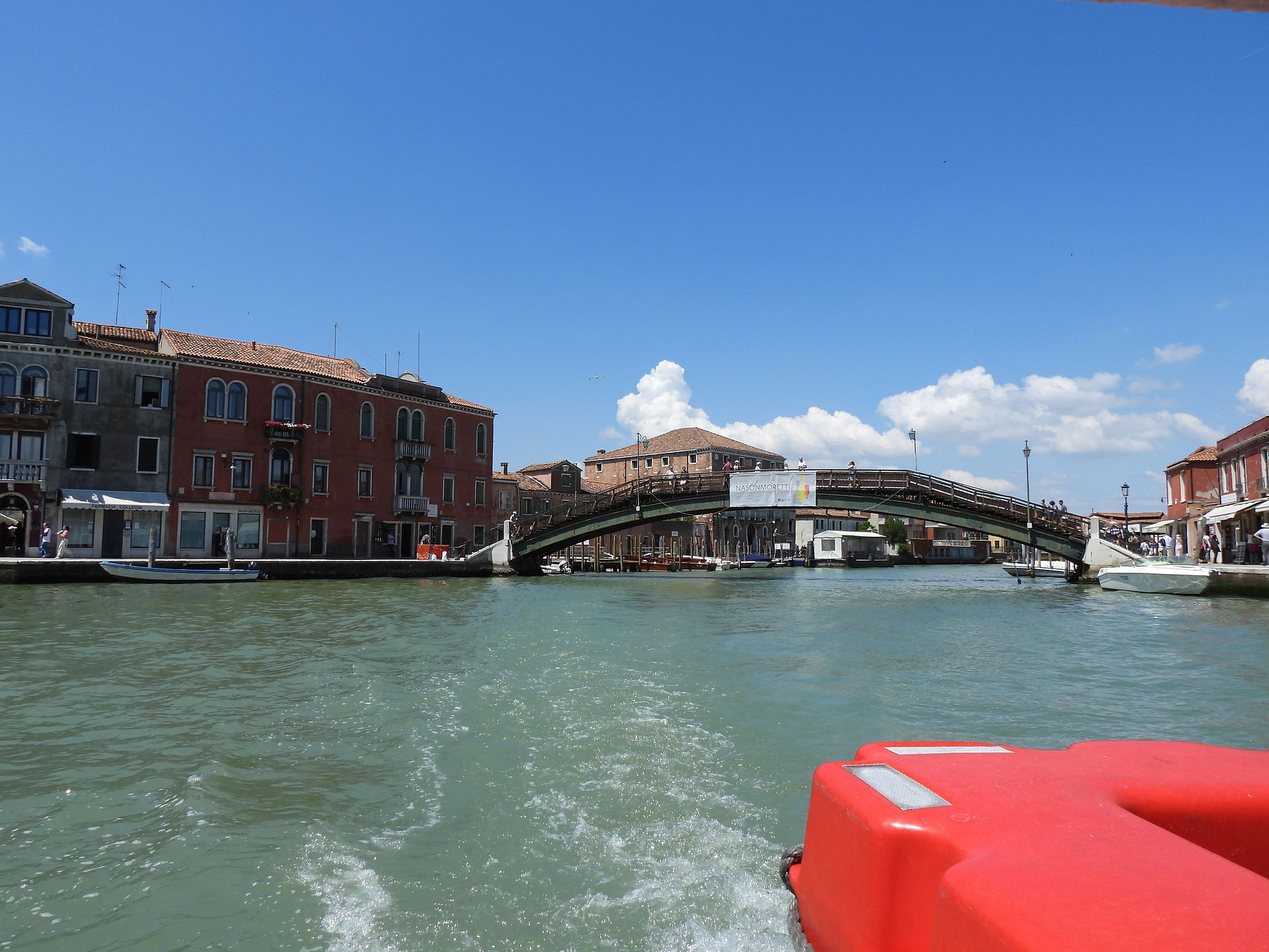 Leaving Murano on vaporetto