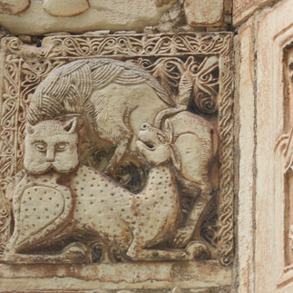 Exterior, detail, Holy Church of the Virgin Mary Gorgoepikoos