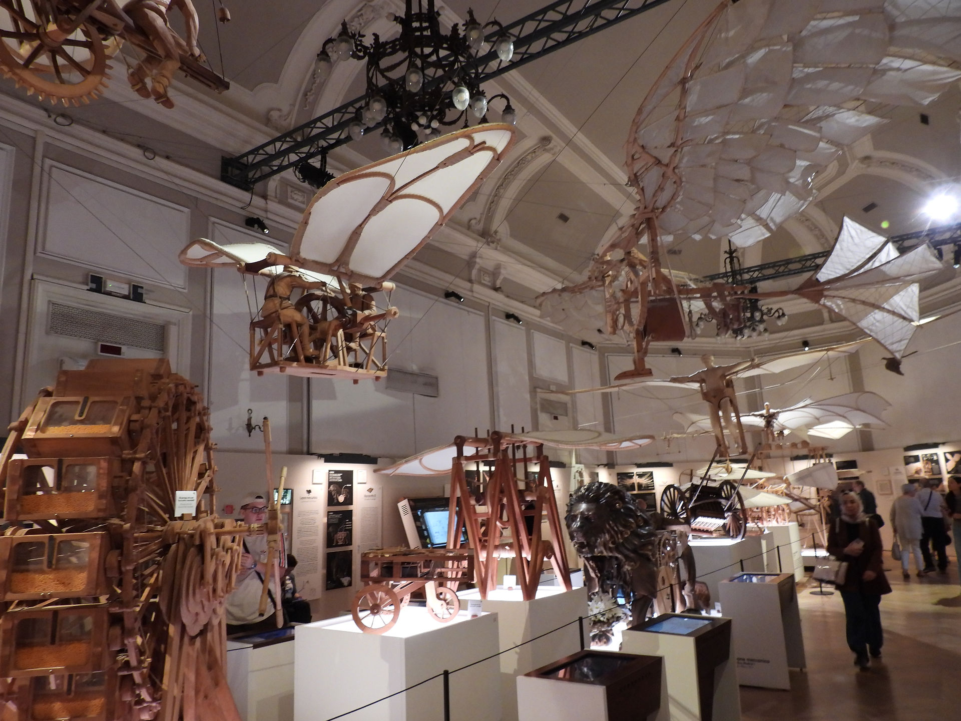 Hall with Models from DaVinci Codices