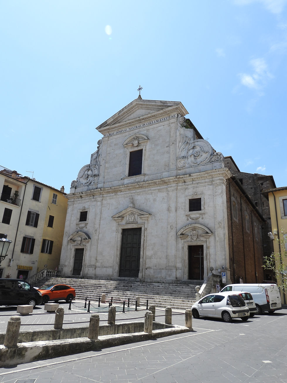 Front entrance, Basilica Concattedrale Parrocchia di Santa Maria Assunta / Co-cathedral of the Assumption of Mary, Orte