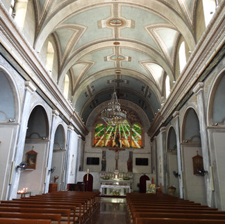 Nave view looking to sanctuary,  Franciscan Holy Cross Church , Nicosia