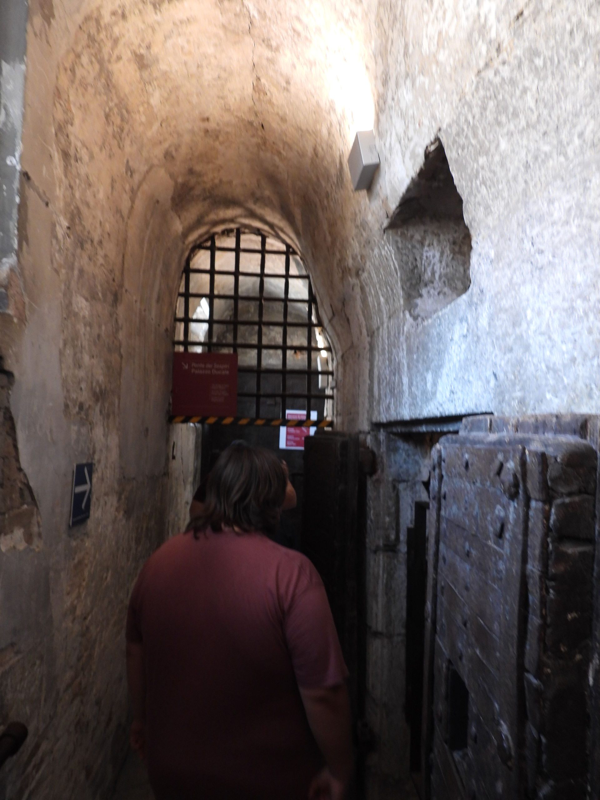 Gaol walkway and cells, Venice