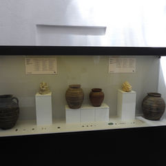 Archeolgical pieces on display in musuem