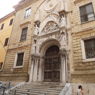 Front facade of a building in Ancona