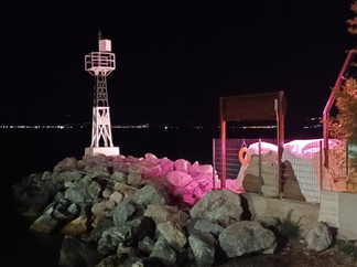 Lighthouse jetty in Kamena