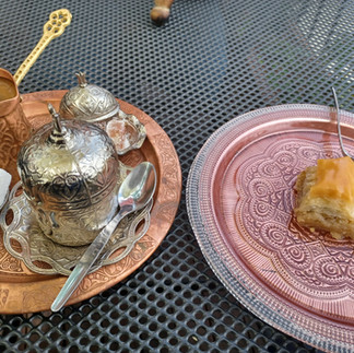 Mint tea and baklava, Novi Sad