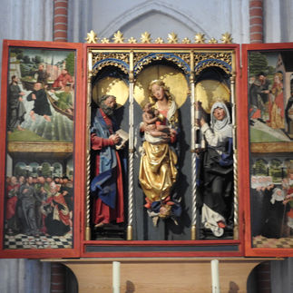 Triptych altarpiece, Jakobskirke