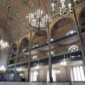 View of galleries, Choral Temple, Bucharest