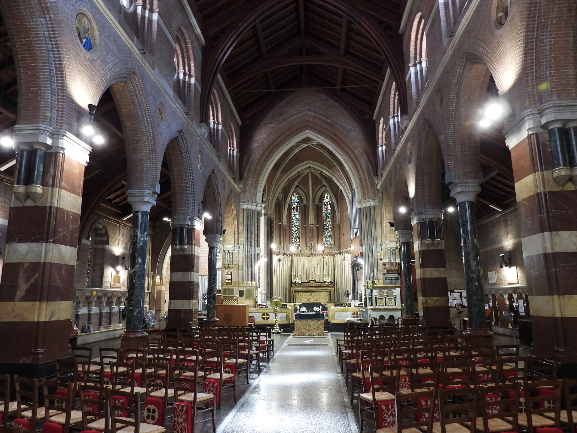 Nave view towards altar