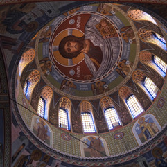 Interior of dome, St Nicholas Cathedral, Volos