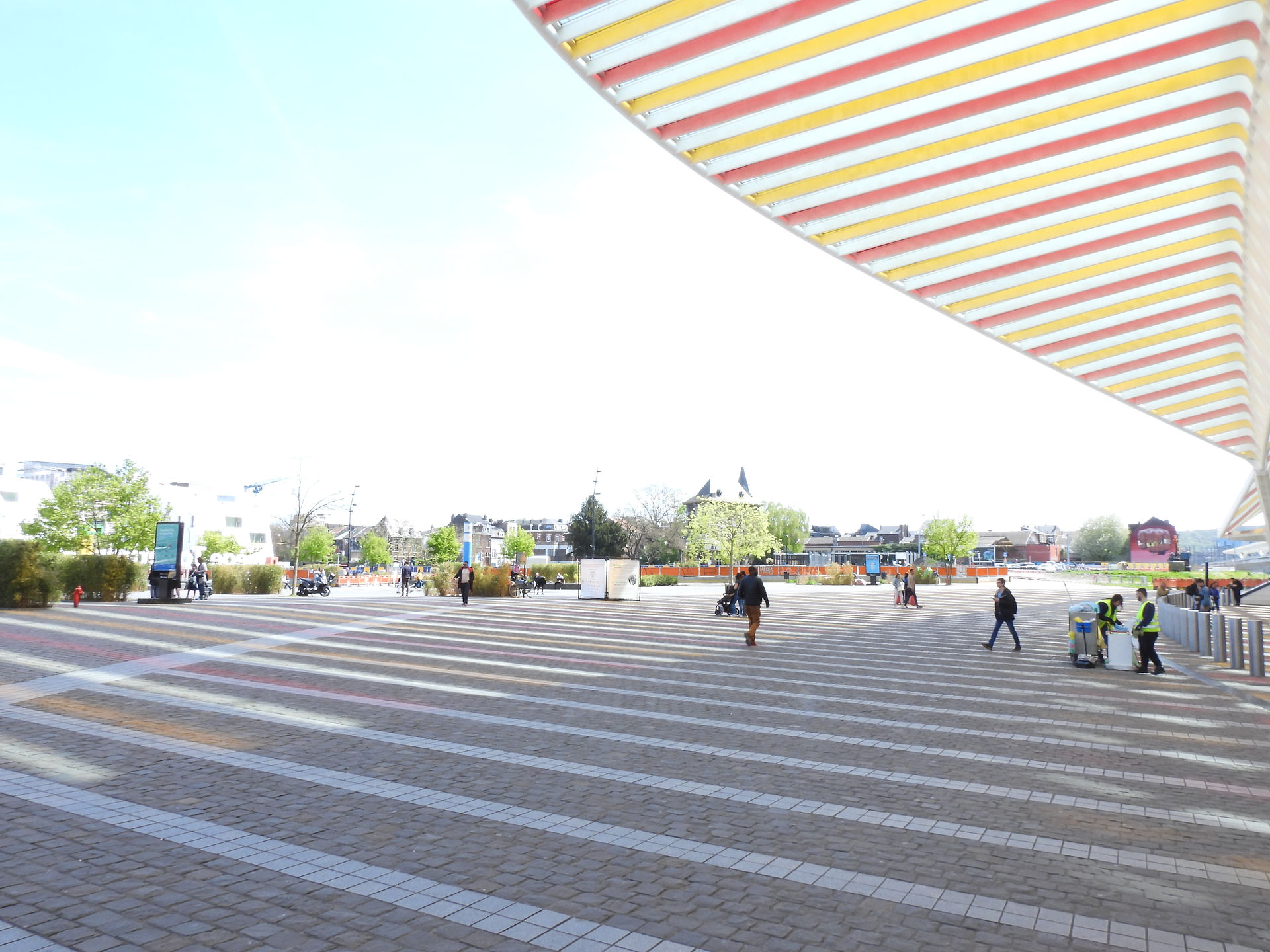 Plaza in front of  Liege-Guillaume station