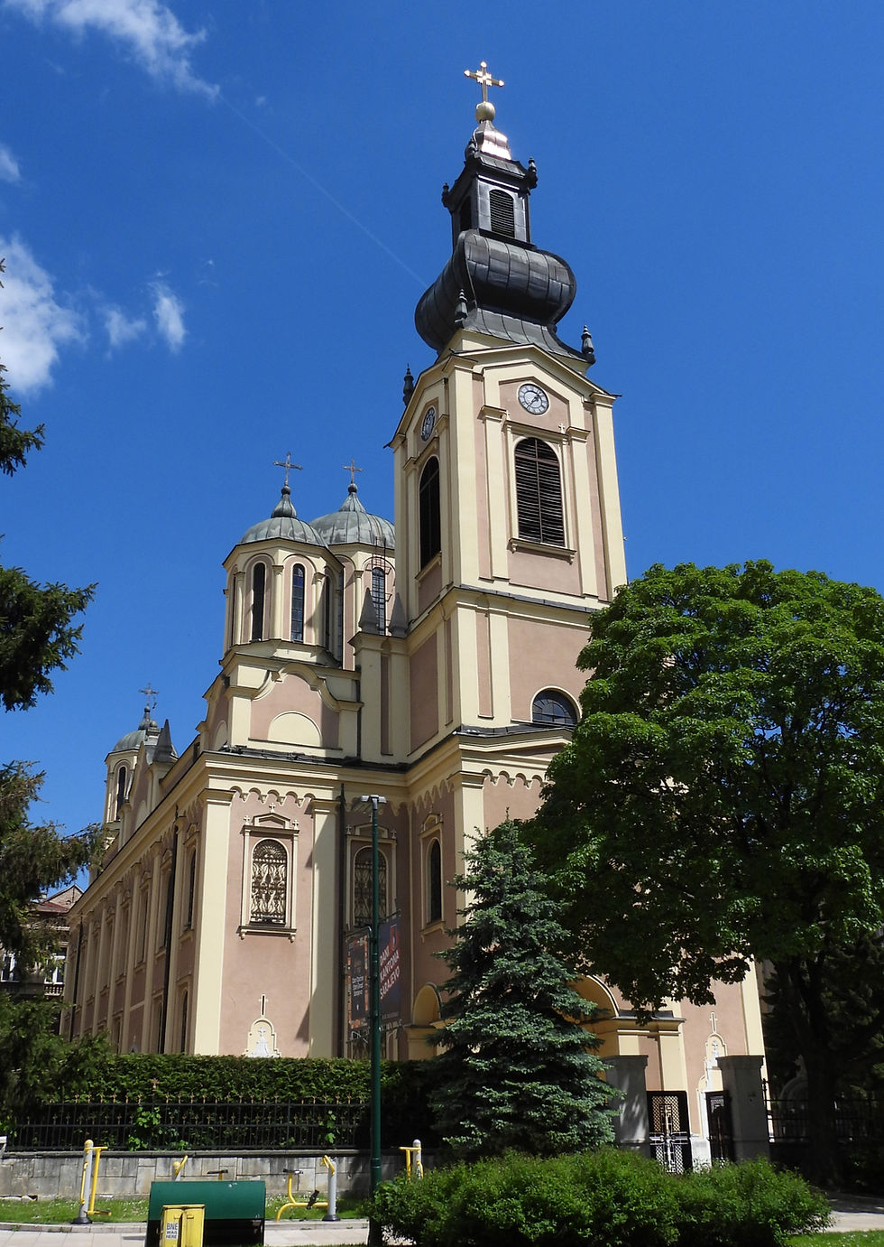 Exterior facade, Nativity of the Theotokos Cathedral, Sarajevo, Bosnia and Herzegovina