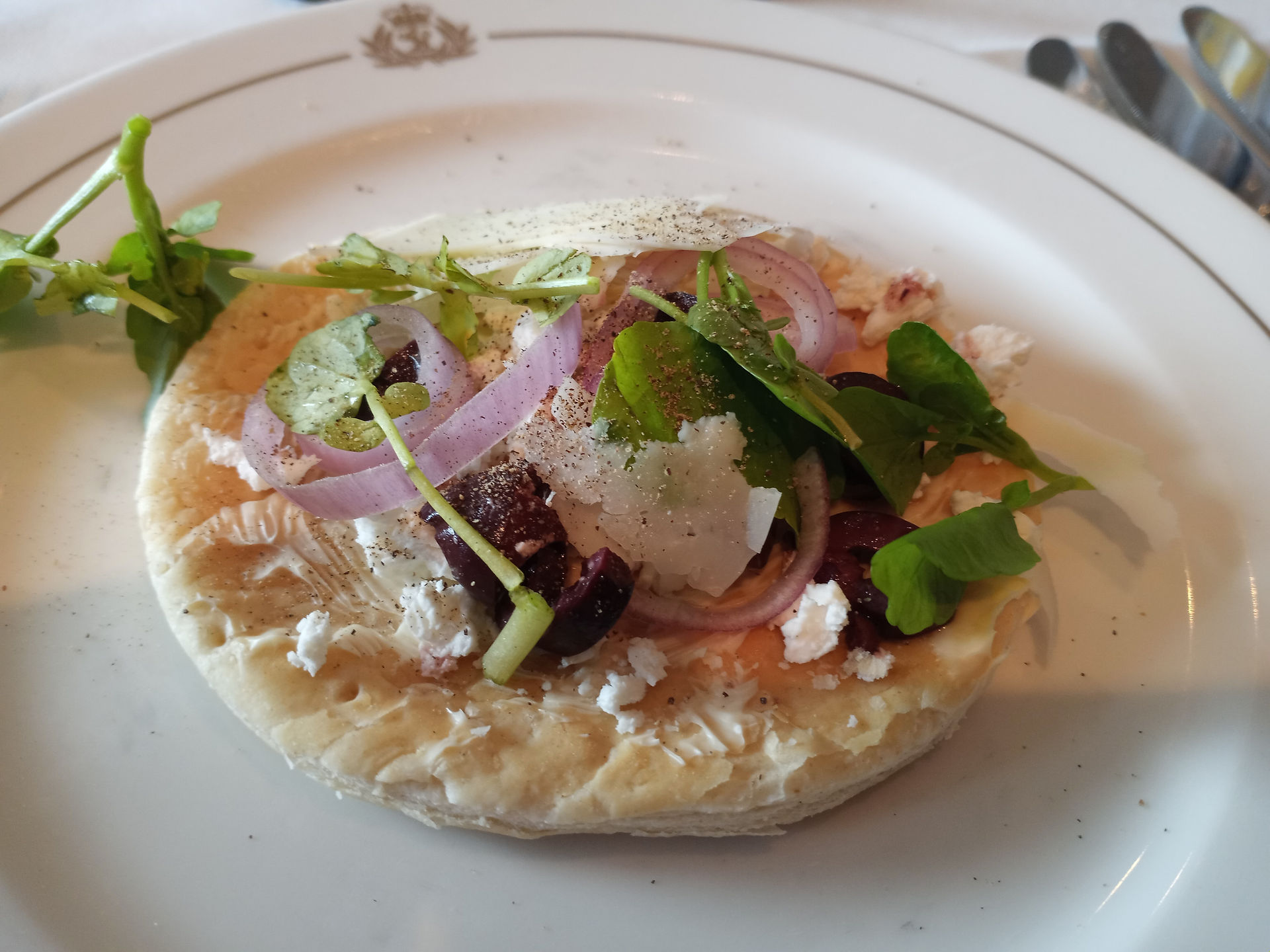 Goat cheese tart