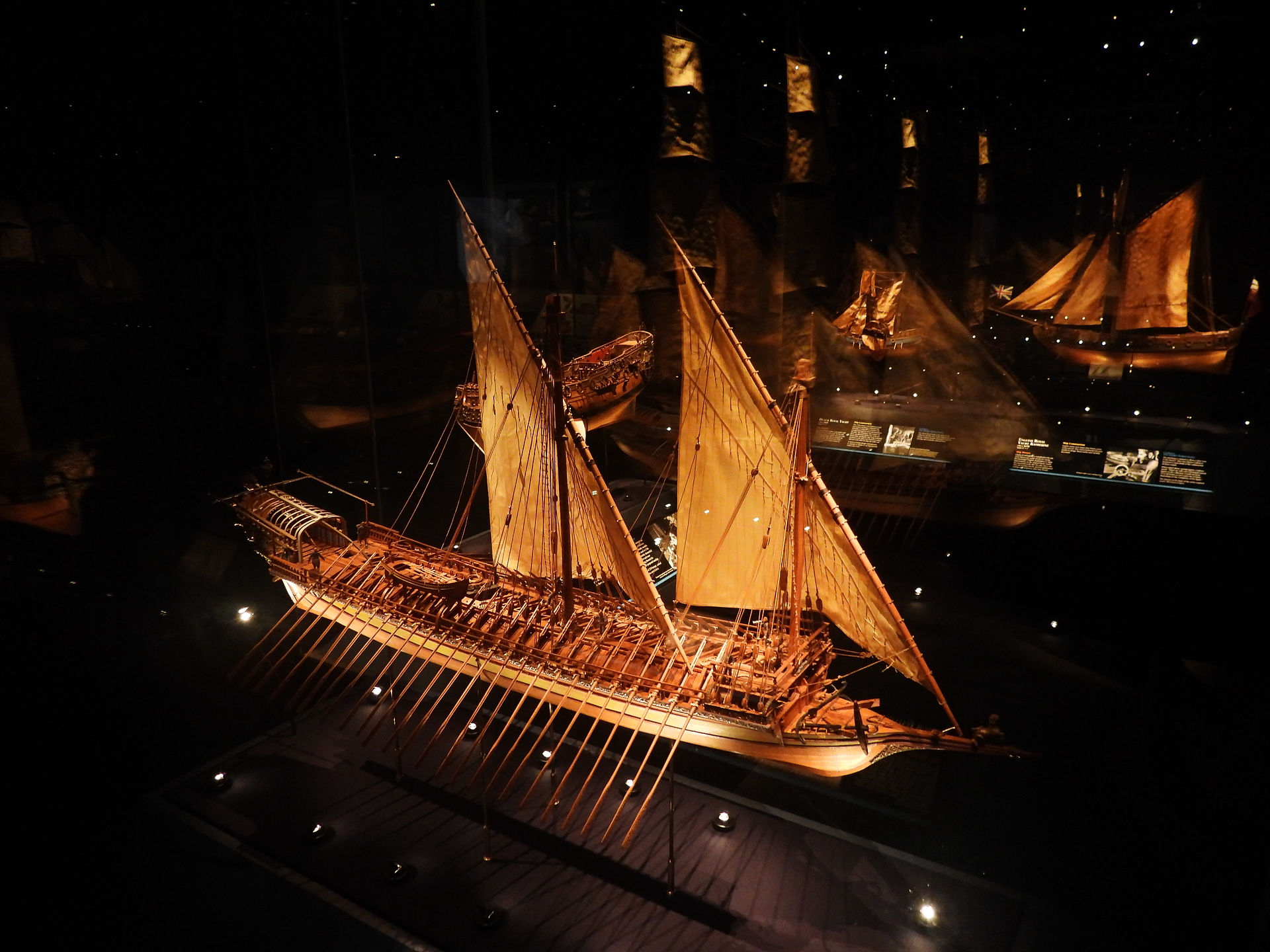 Scale ship model, The Mariner's Museum, Norfolk