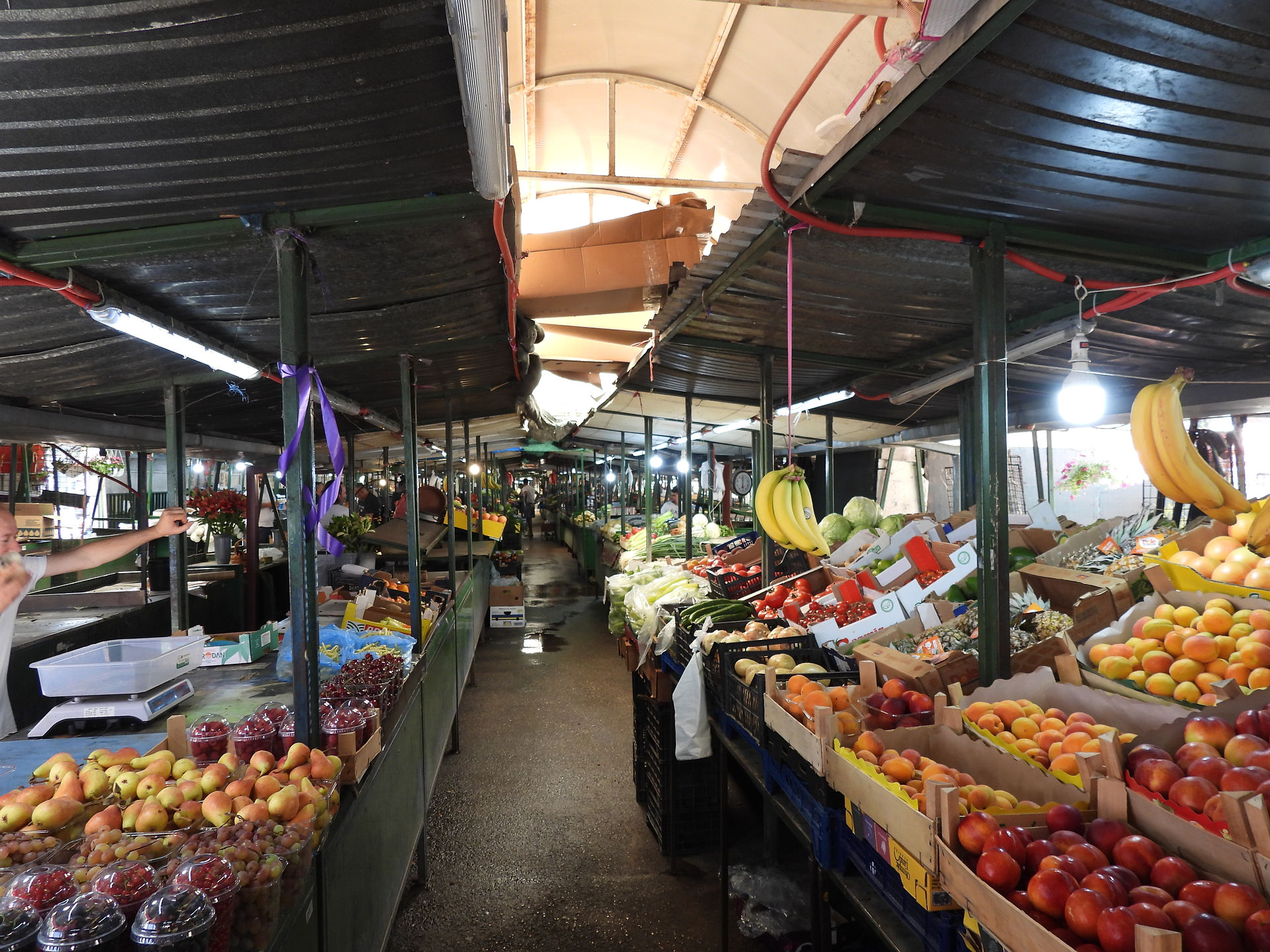 Fruit vendors at Skopje open air market