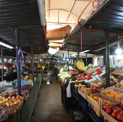 Fruit vendors at Skopje open air market
