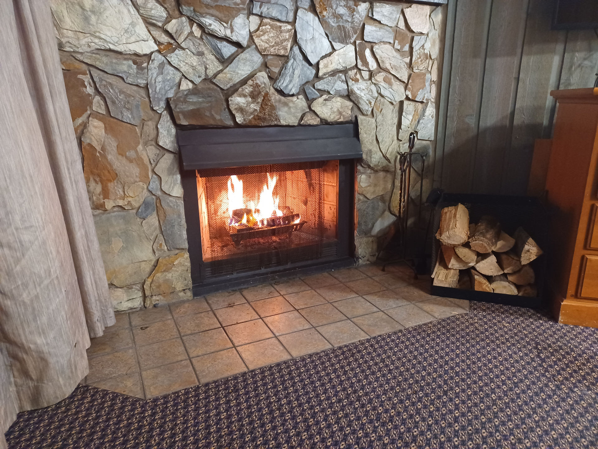 Fireplace in my cabin