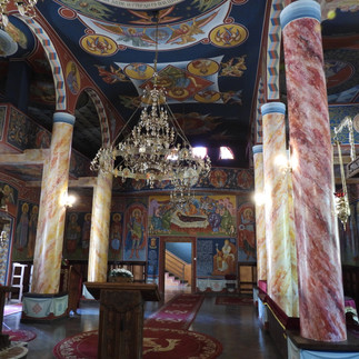 Nave view towards entry, Sts Cyril & Methodius Cathedral, Gevgelija