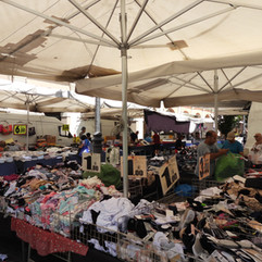 Market day in Piazza Duomo, Piacenza